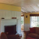 living room with fireplace
